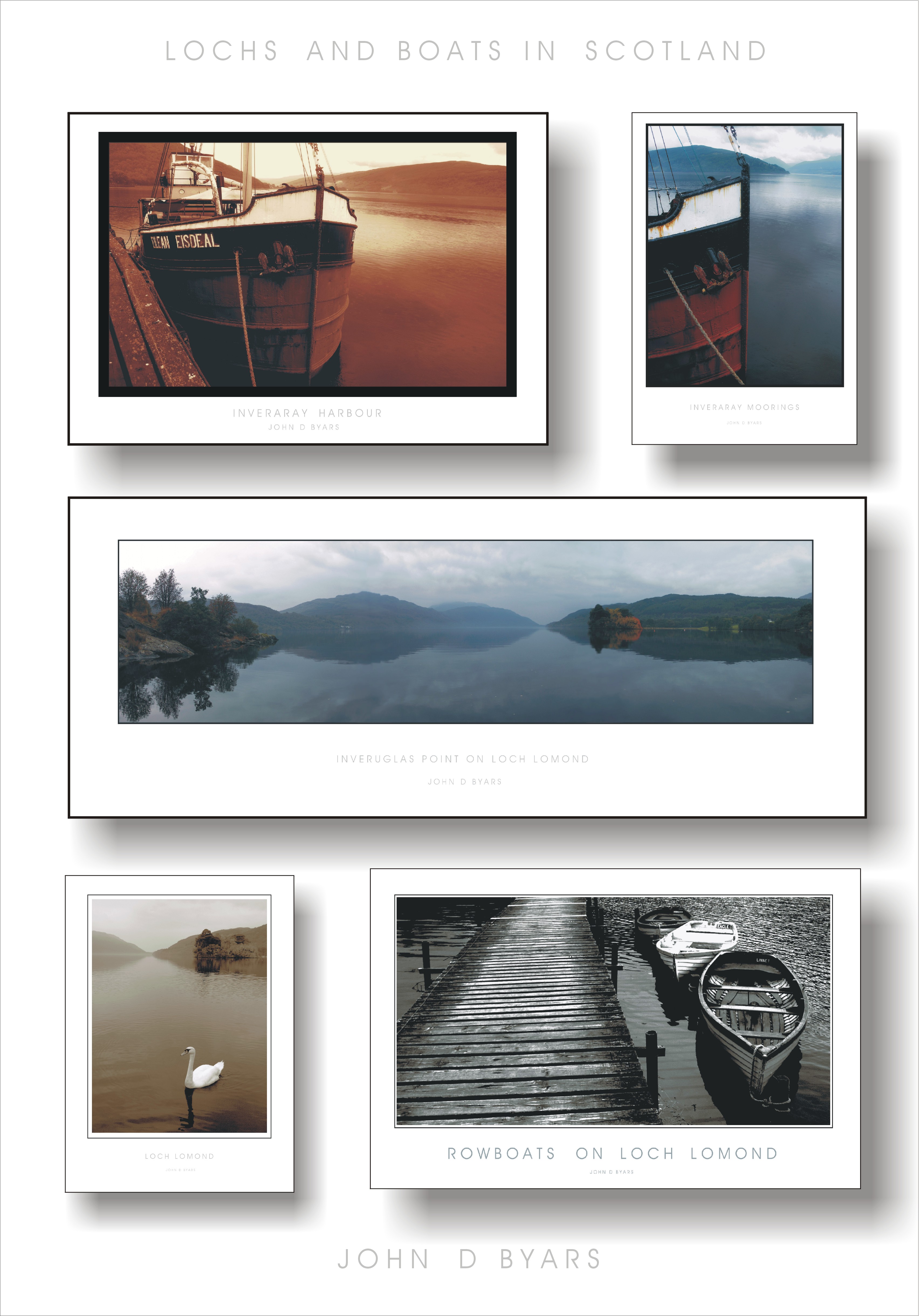 A BEST SELECTION OF LOCHS AND BOATS IN SCOTLAND