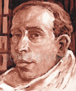 a portrait of the Scottish Colourist Cadell watermarked 2