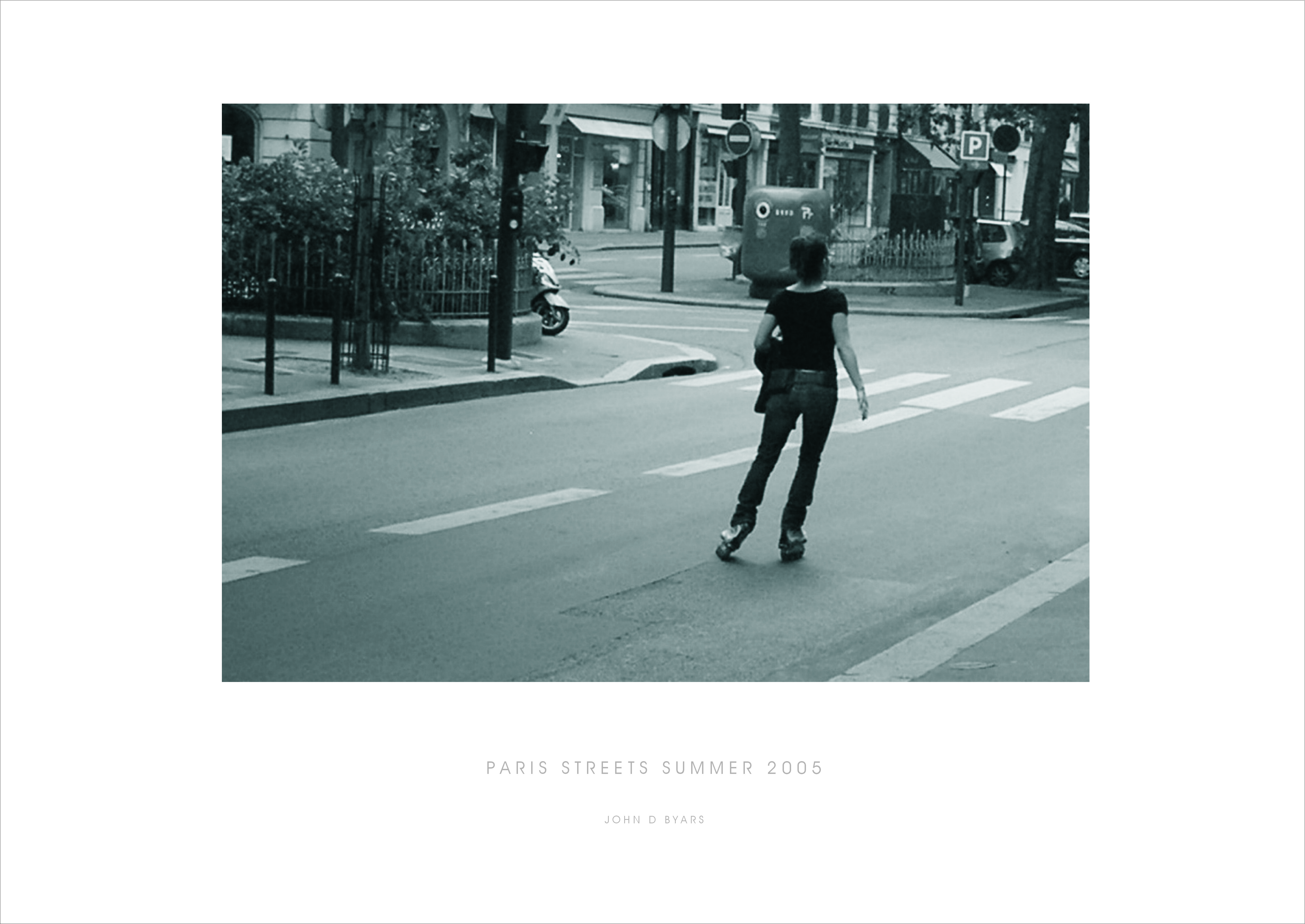 PARIS SKATER SUMMER 2005 2  B & W