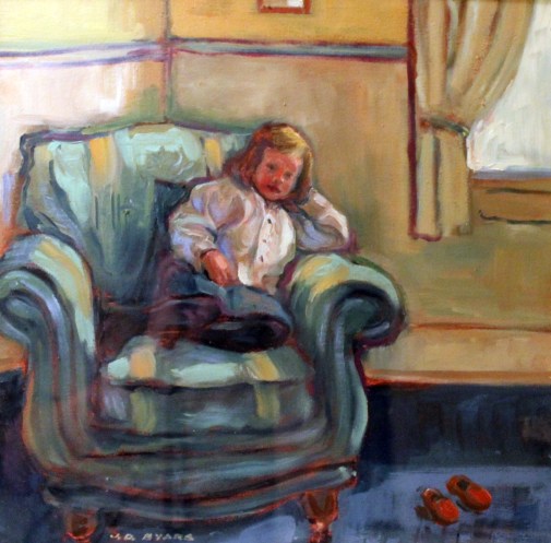 portrait of clare at three