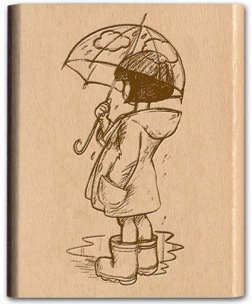 wooden block nostalgia stamp 2