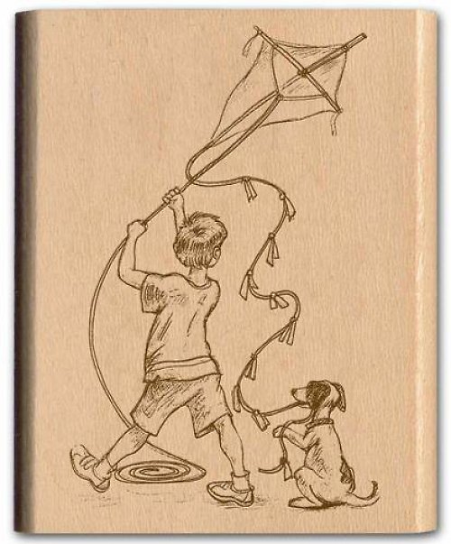 wooden block nostalgia stamp 6